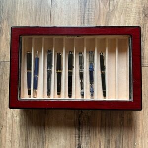 Paradise Pens Fountain Pen Teak Cedar Display Chest for 20 pens